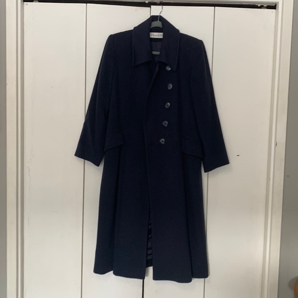 Beautiful 90’s Vintage Christian Dior Lambswool Trench!!! - Picture 1 of 9